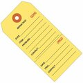 Bsc Preferred 6 1/4 x 3 1/8'' Yellow RePairs Tags Consecutively Numbered, 1000PK S-10752Y